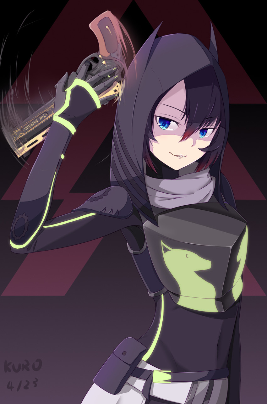 hunter (original and 1 more) drawn by kuroda_kuwa