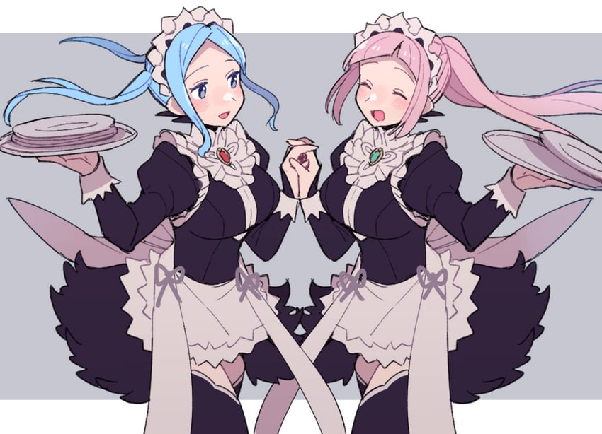 felicia and flora (fire emblem and 1 more) drawn by do_m_kaeru