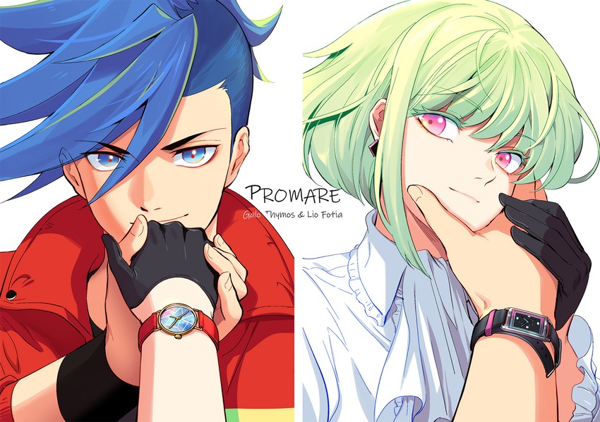lio fotia and galo thymos (promare) drawn by bae_(baebae)