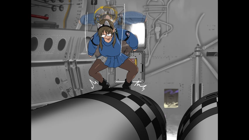 moe (blue archive and 2 more) drawn by henshako