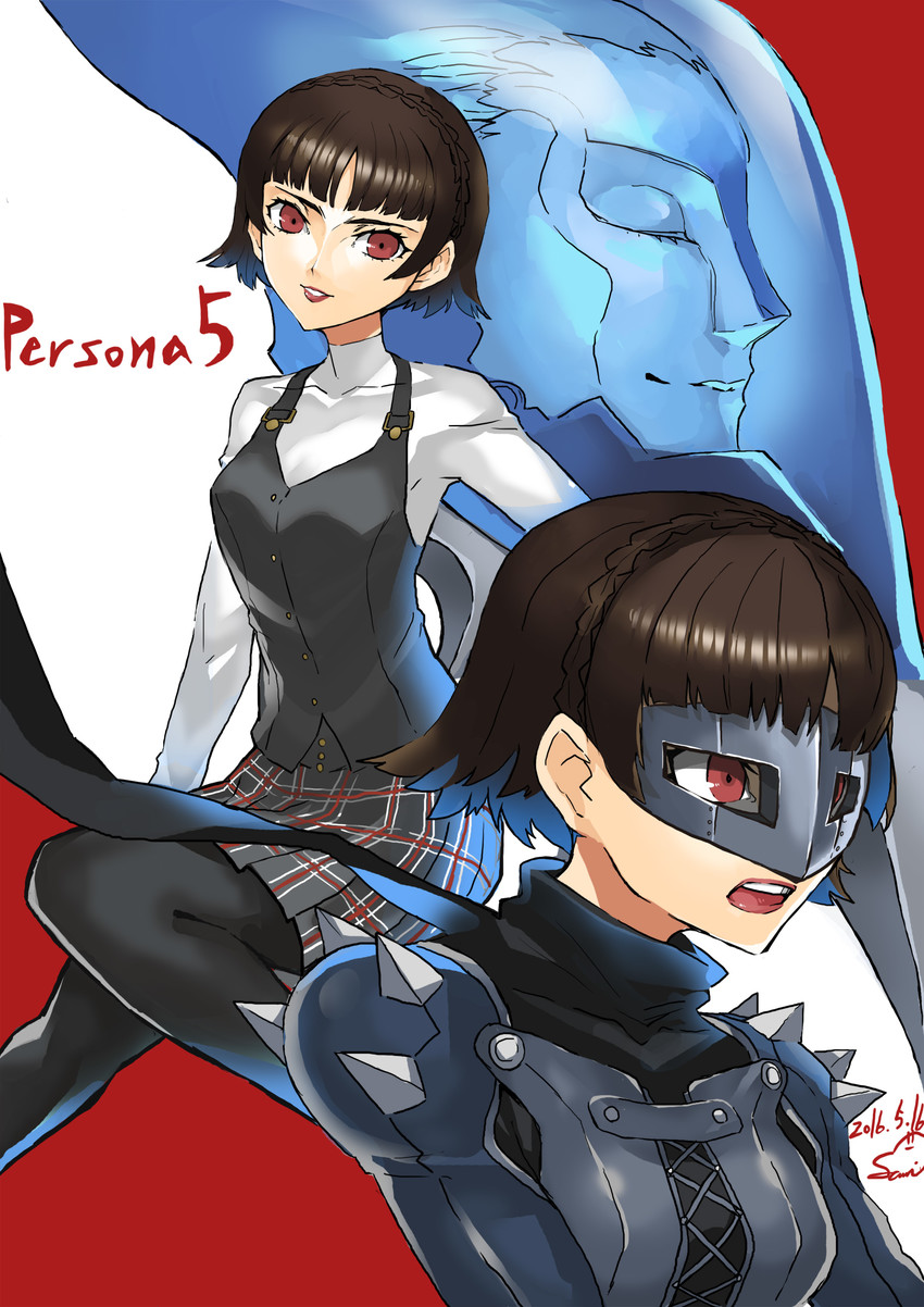 niijima makoto, queen, and joanna (persona and 1 more) drawn by samidare_satsuki