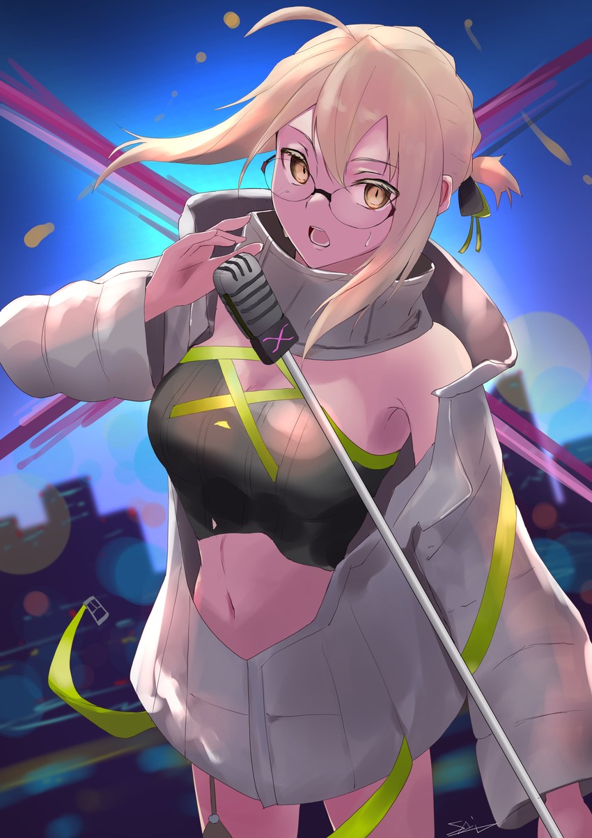 artoria pendragon and mysterious idol x alter (fate and 1 more) drawn by s4ika