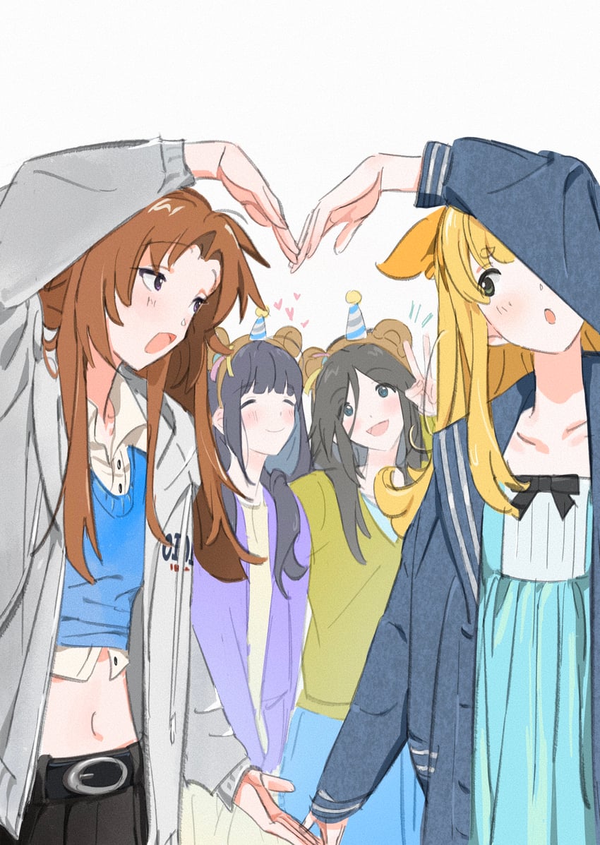 yoroizuka mizore, kasaki nozomi, nakagawa natsuki, and yoshikawa yuuko (hibike! euphonium and 1 more) drawn by q_(404_nonq)