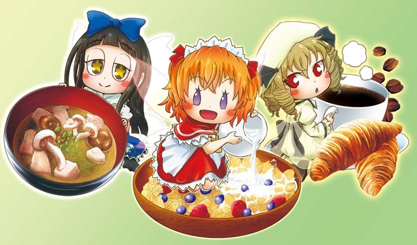 star sapphire, luna child, and sunny milk (touhou) drawn by chamaji