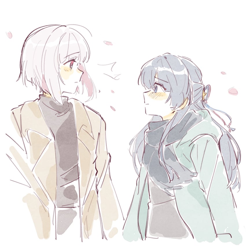 murano sayaka and yugiri tsuzuri (love live! and 1 more) drawn by woodonly