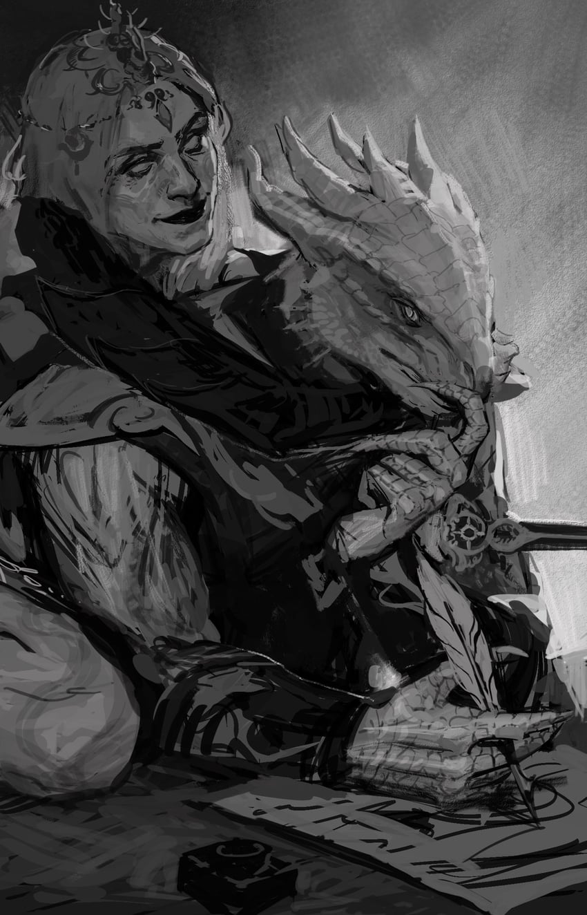 orin the red and the dark urge (dungeons & dragons and 2 more) drawn by sttyym