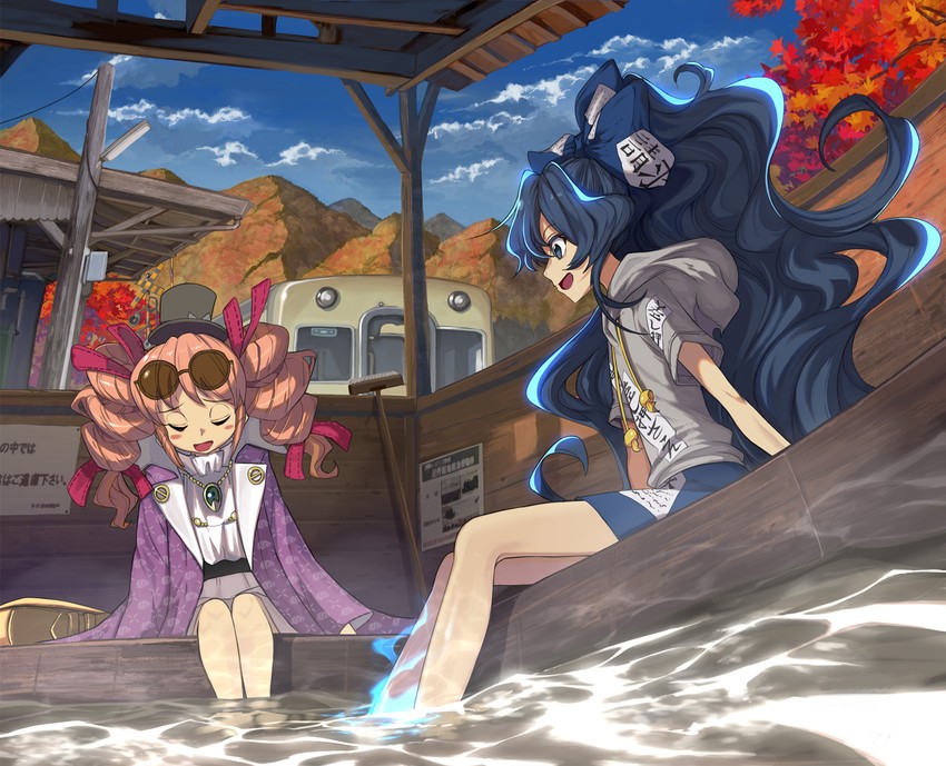 yorigami shion and yorigami jo'on (touhou) drawn by syope