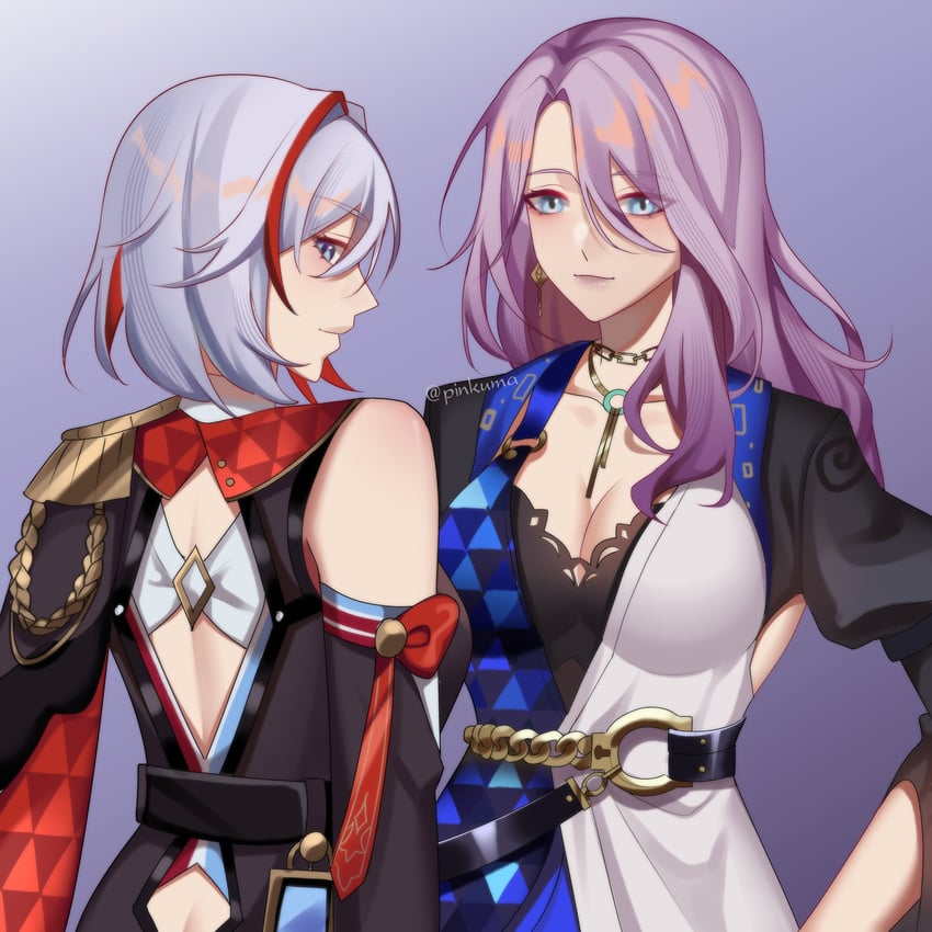 topaz and jade (honkai and 1 more) drawn by pinkuma