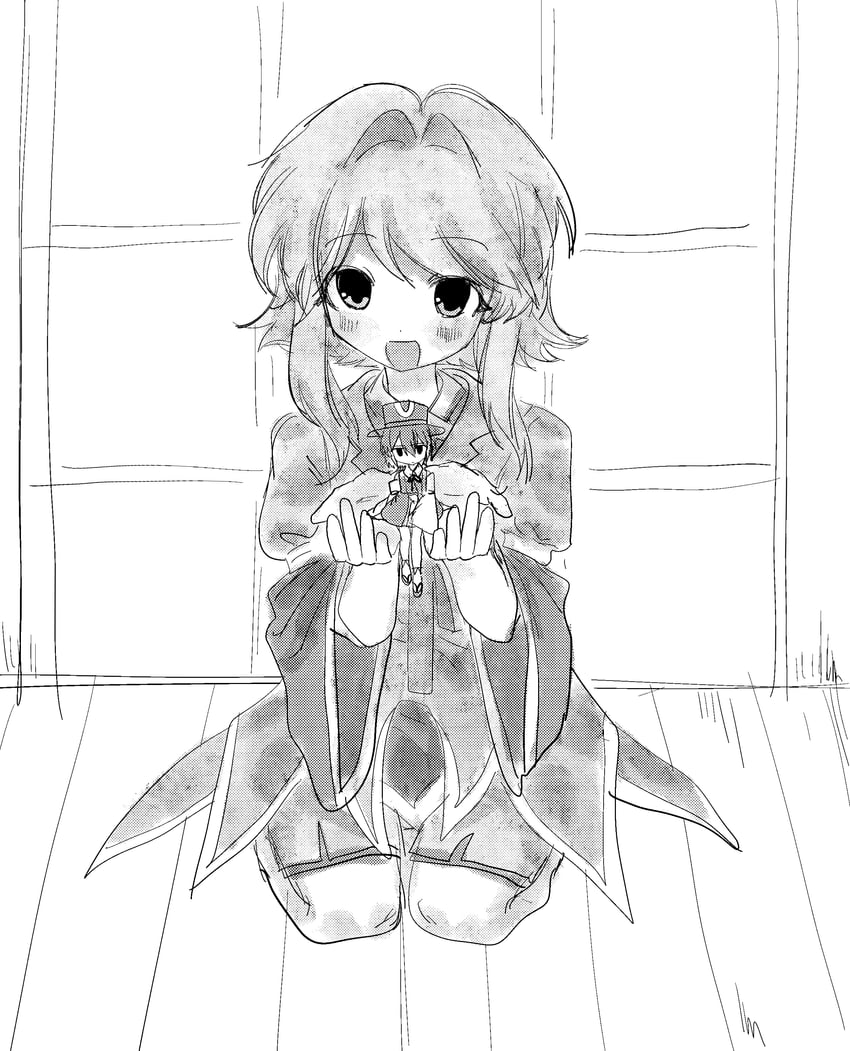 enraku tsubakura and houlen yabusame (len'en) drawn by bingkuaihei