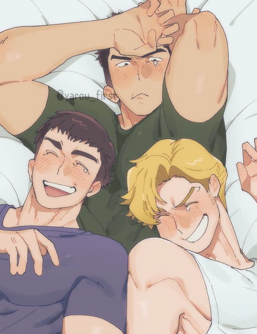 ao isami, lewis smith, and ryuji satake (yuuki bakuhatsu bang bravern) drawn by yarou_first