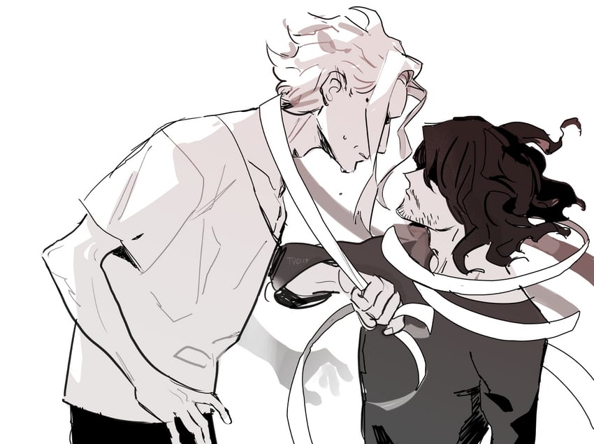 aizawa shota and all might (boku no hero academia) drawn by j.r._doyle