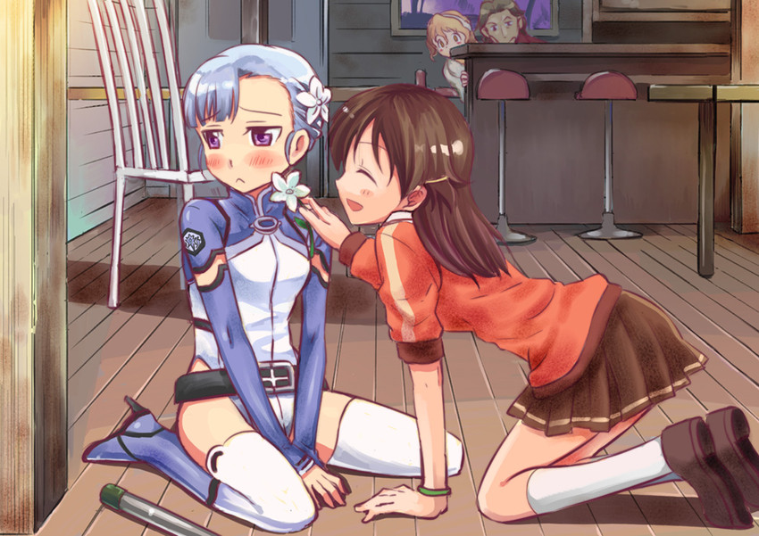 fin e ld si laffinty, kyouno madoka, muginami, and nakaizumi hiroshi (rinne no lagrange) drawn by niina_ryou