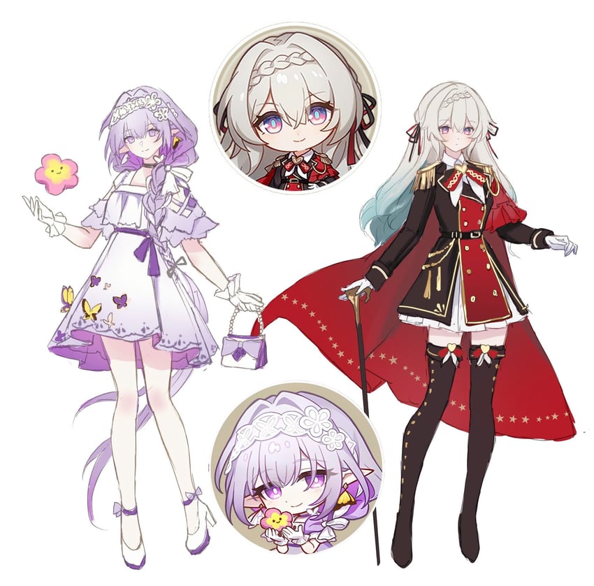 firefly and castorice (honkai and 1 more) drawn by xnoahru