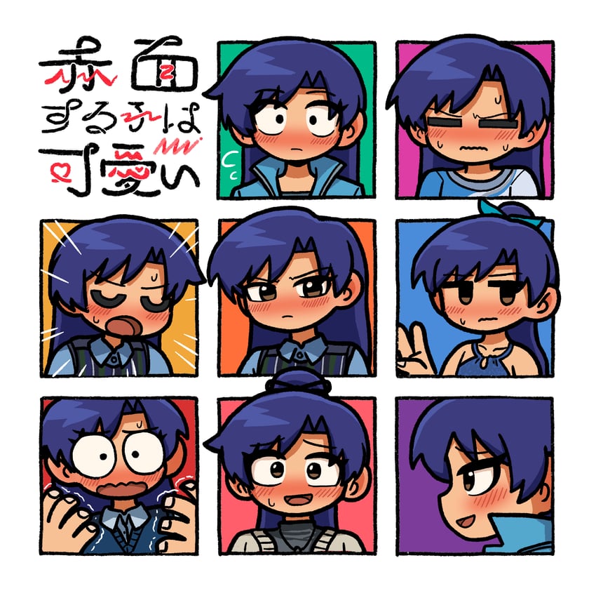 kisaragi chihaya (idolmaster and 2 more) drawn by fis_(t83192933)