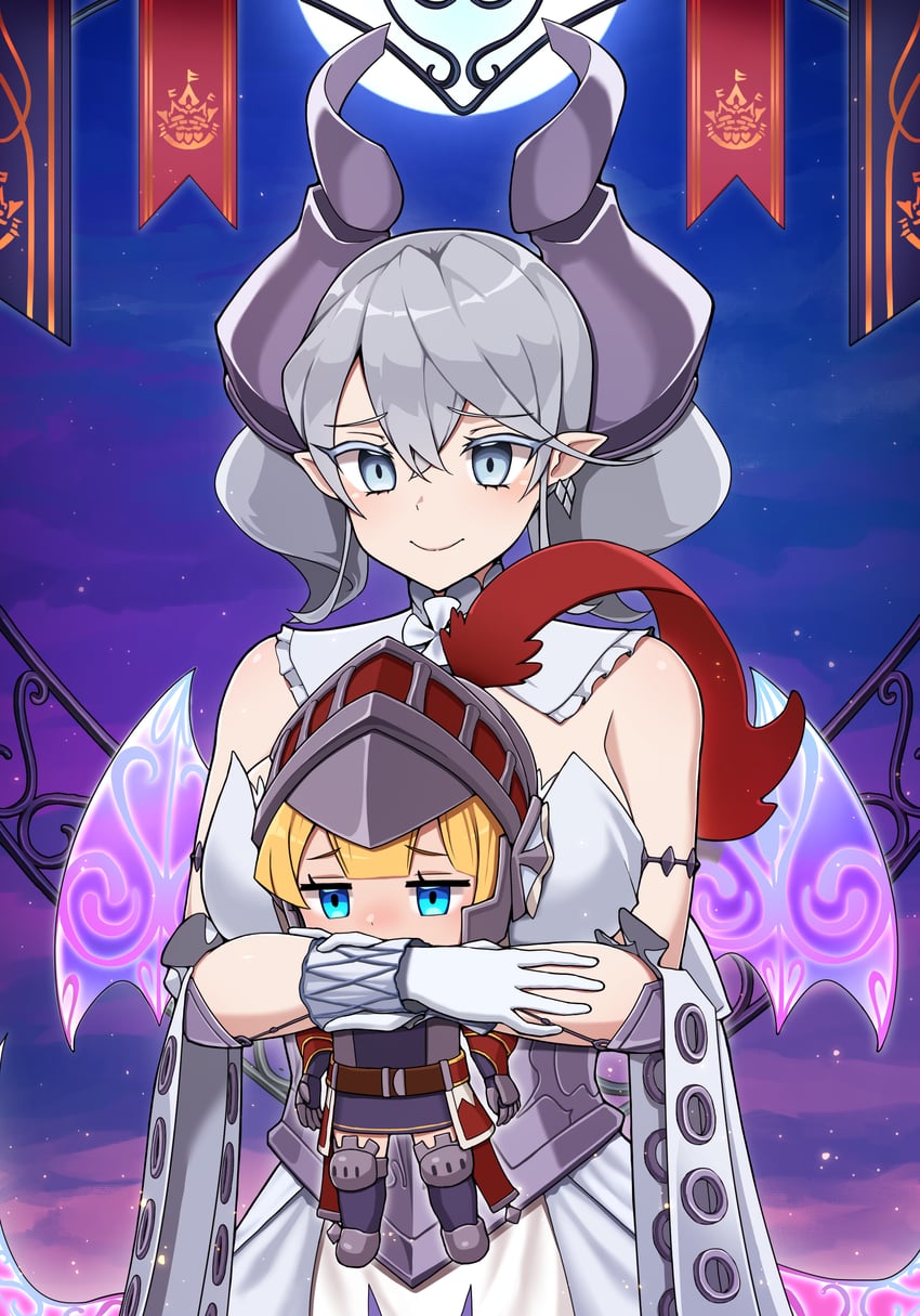 lovely labrynth of the silver castle and knight (yu-gi-oh!) drawn by macatatera