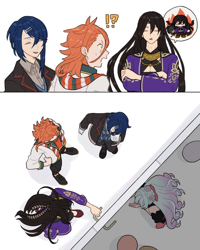 alcryst, rosado, pandreo, and seadall (fire emblem and 1 more) drawn by hahm0106