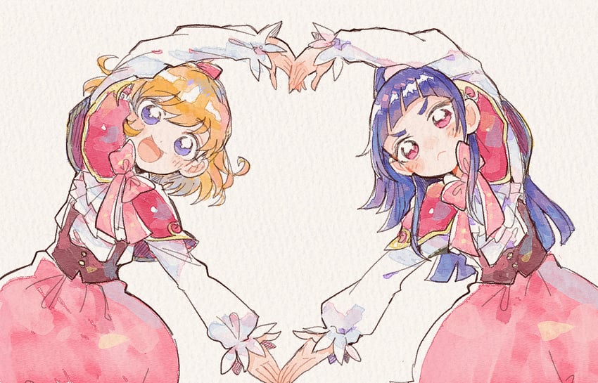 asahina mirai and izayoi liko (precure and 1 more) drawn by itomugi-kun