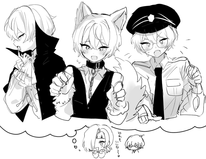 sinclair and kromer (project moon and 1 more) drawn by migishita