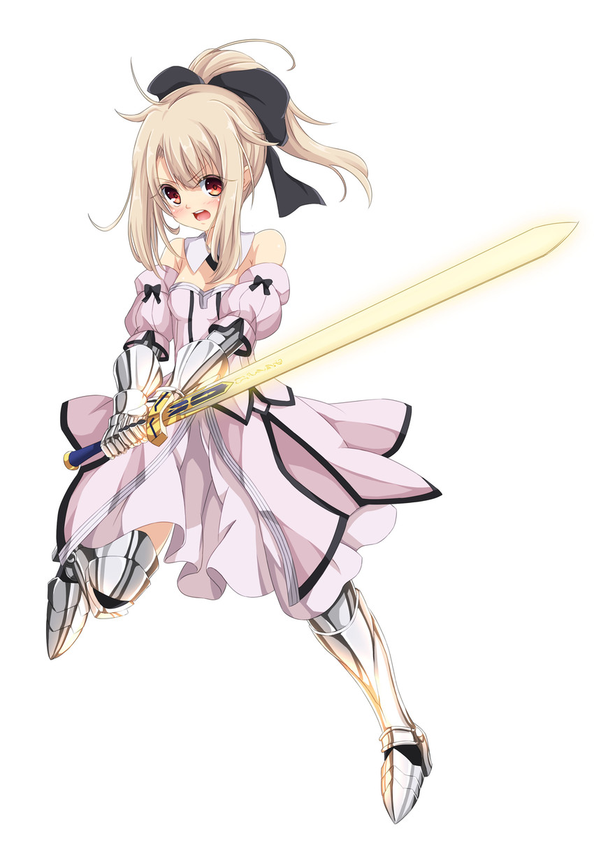 artoria pendragon, illyasviel von einzbern, and saber lily (fate and 1 more) drawn by morokoshi_(tekku)