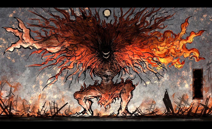 demon of hatred (sekiro: shadows die twice) drawn by kankan33333