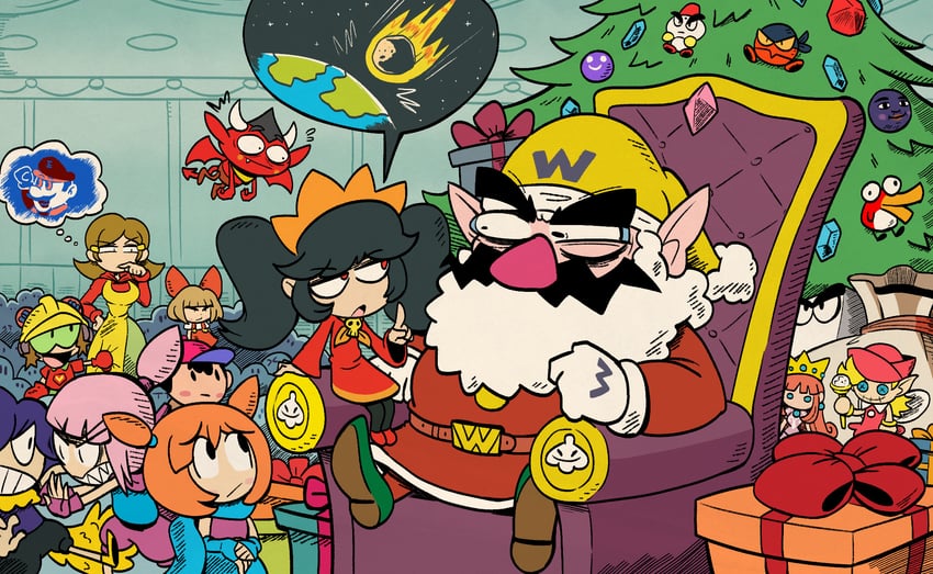 ness, ashley, wario, red, ana, and 11 more (mario and 6 more) drawn by kevin_arthur