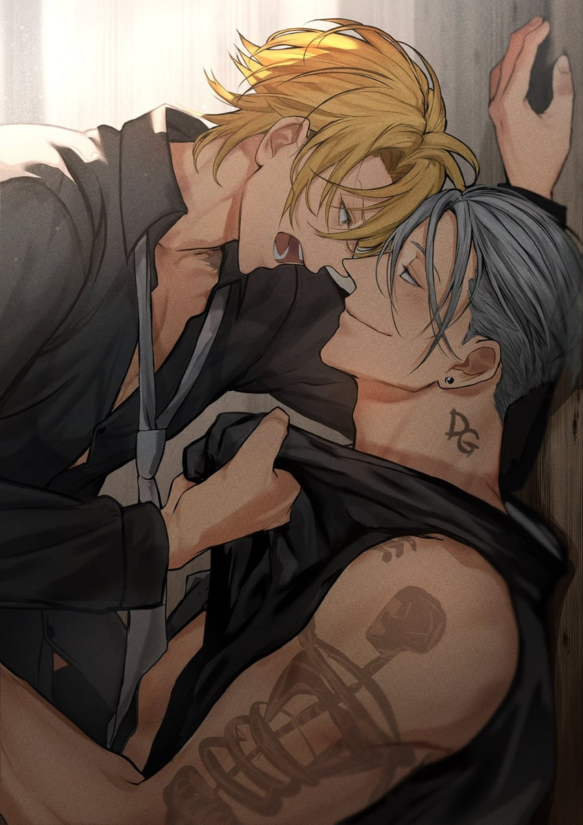 giancarlo bourbon del monte and bakshi christensen (lucky dog 1) drawn by miyamoyan