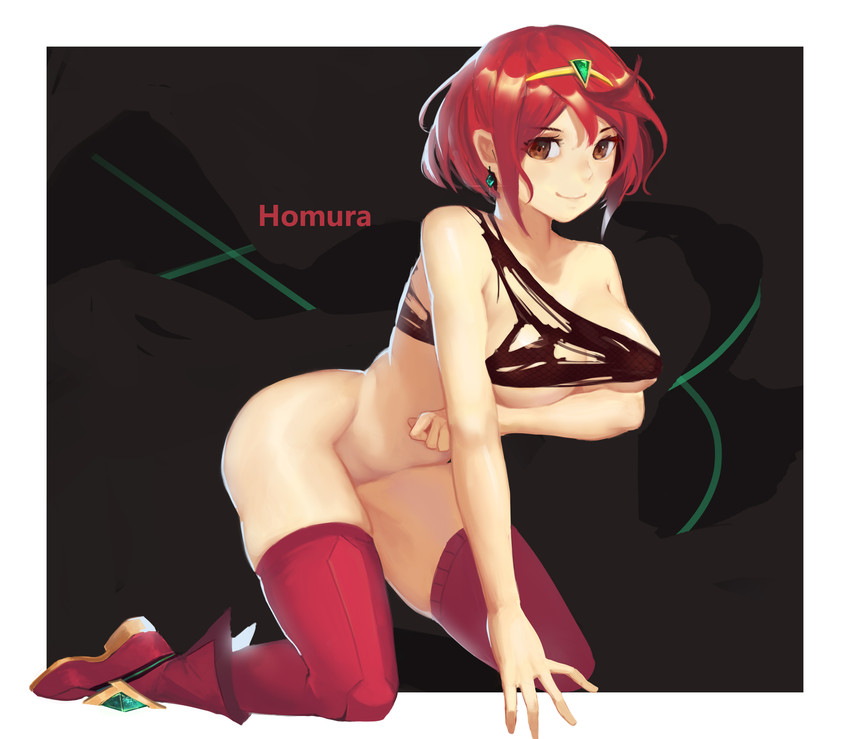 pyra (xenoblade chronicles and 1 more) drawn by esan