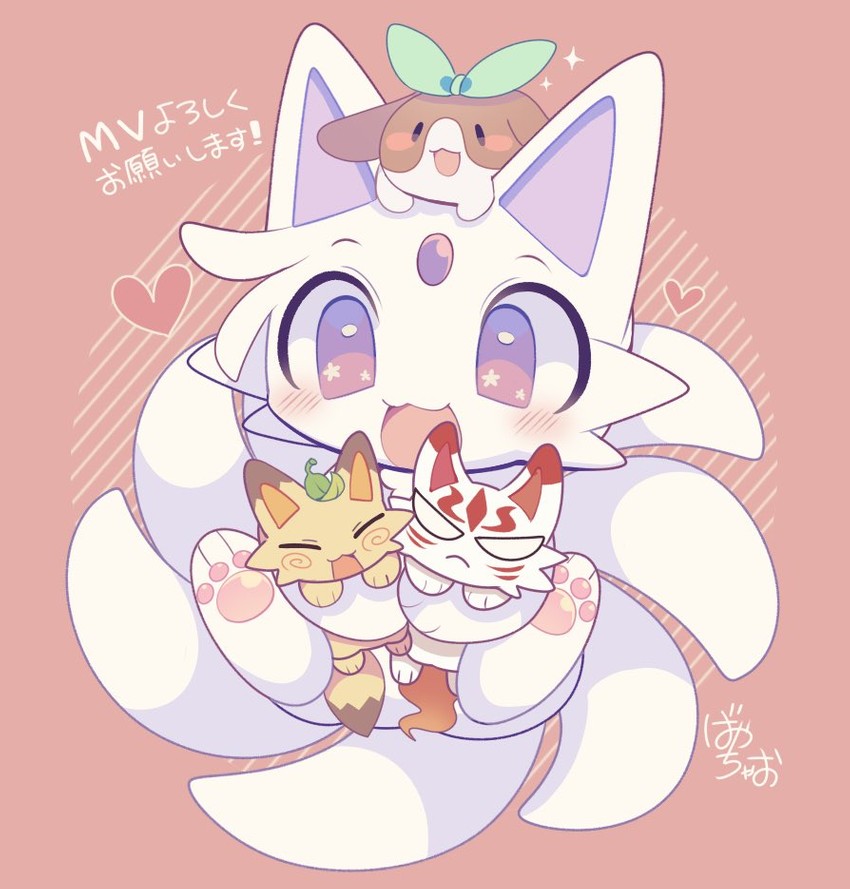 bebe and kohaku (indie utaite and 2 more) drawn by bayachao