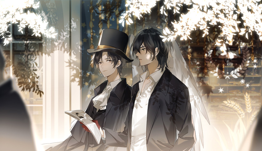 klein moretti and leonard mitchell (lord of the mysteries) drawn by lieshang773