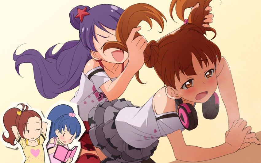 ageha mia and miyama reina (pretty series and 2 more) drawn by nyama