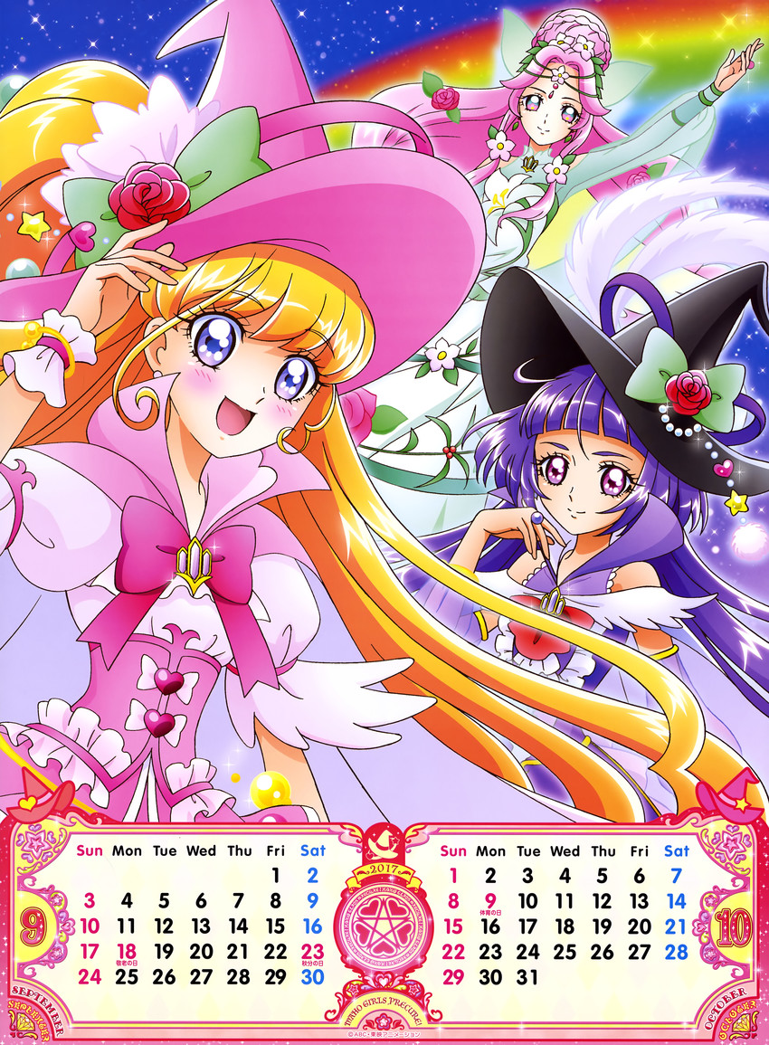 asahina mirai, izayoi liko, cure miracle, cure magical, hanami kotoha, and 1 more (precure and 1 more)