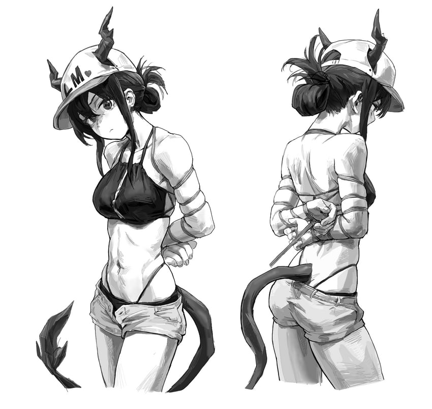 ch'en and female tourist c (arknights) drawn by a_tea
