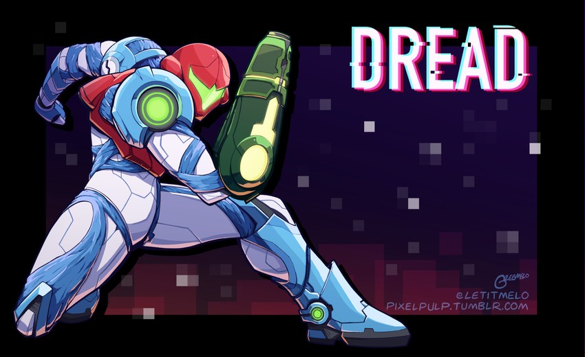 samus aran (metroid and 1 more) drawn by letitmelo
