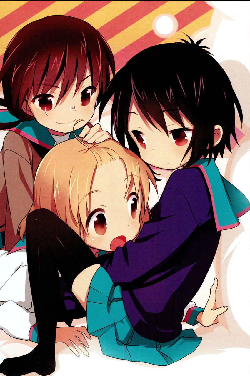 ichii tooru, momoki run, and tennouji nagisa (a channel) drawn by kuroda_bb