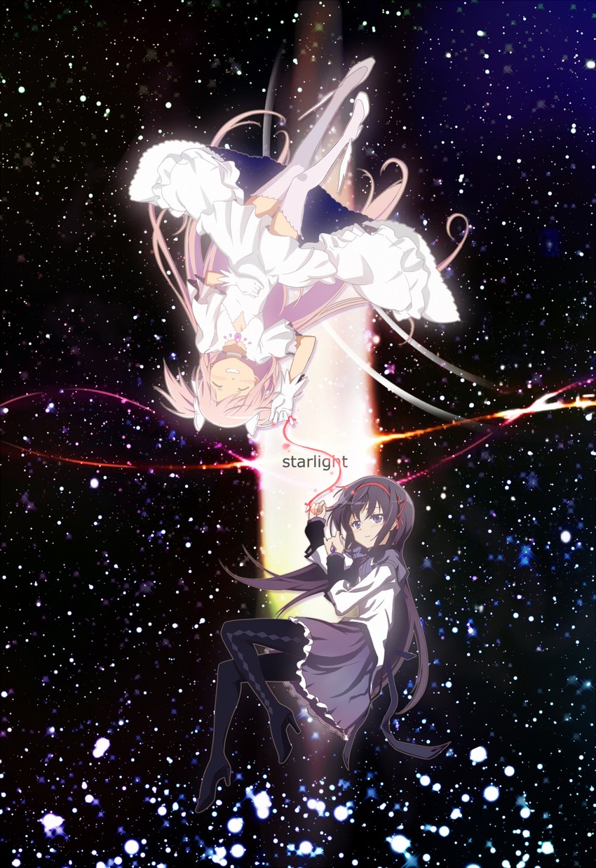 akemi homura, kaname madoka, and ultimate madoka (mahou shoujo madoka magica) drawn by pride_chicken