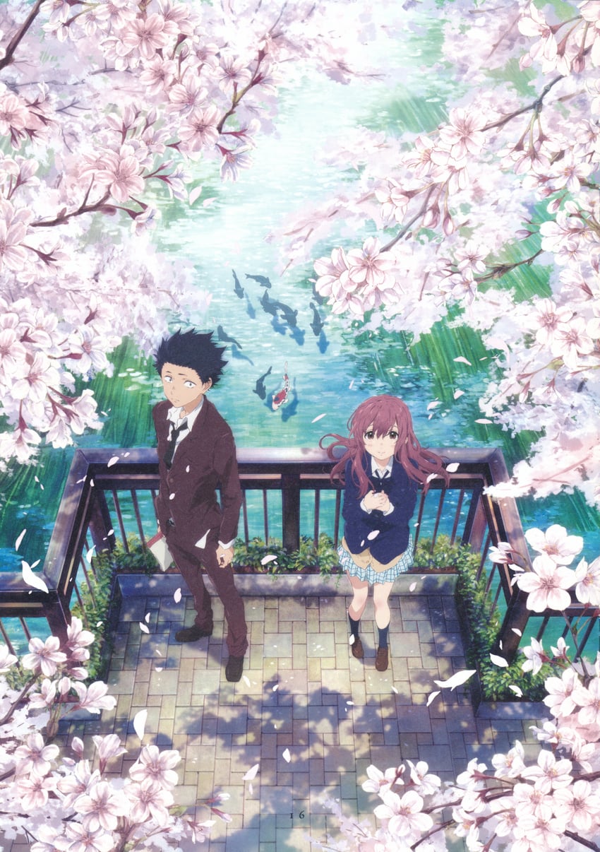 nishimiya shouko and ishida shouya (koe no katachi) drawn by nishiya_futoshi