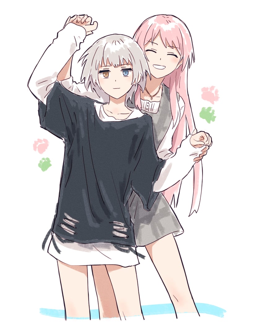 chihaya anon and kaname raana (bang dream! and 1 more) drawn by bullfalk