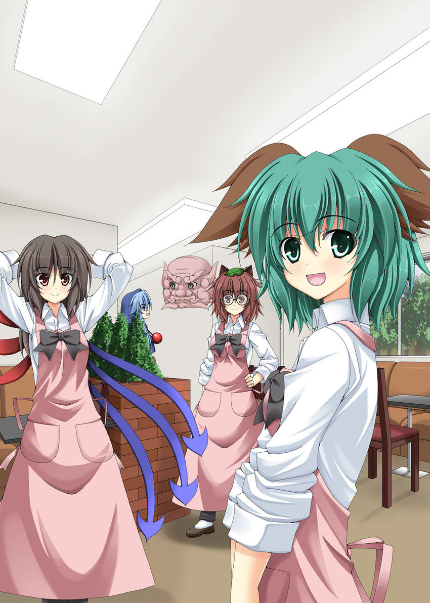 houjuu nue, kumoi ichirin, kasodani kyouko, futatsuiwa mamizou, and unzan (touhou) drawn by rappa_(rappaya)