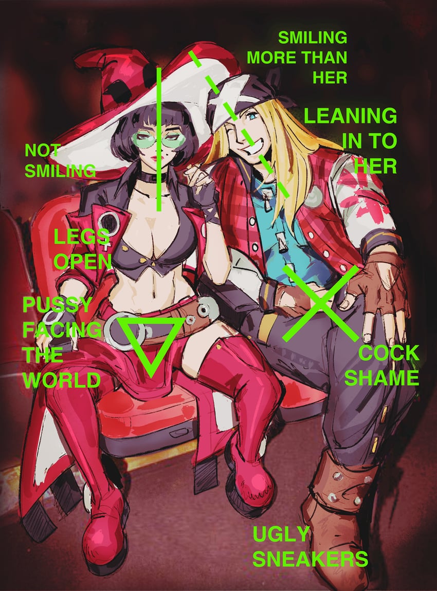 i-no, axl low, and will smith (guilty gear and 1 more) drawn by maddestmao