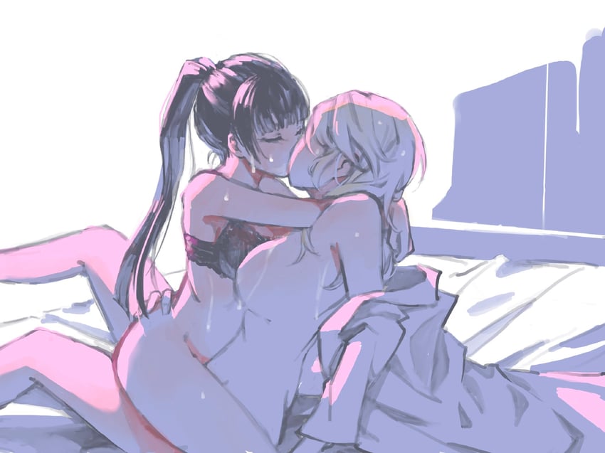 kunizuka yayoi and karanomori shion (psycho-pass) drawn by nichiju_(you)