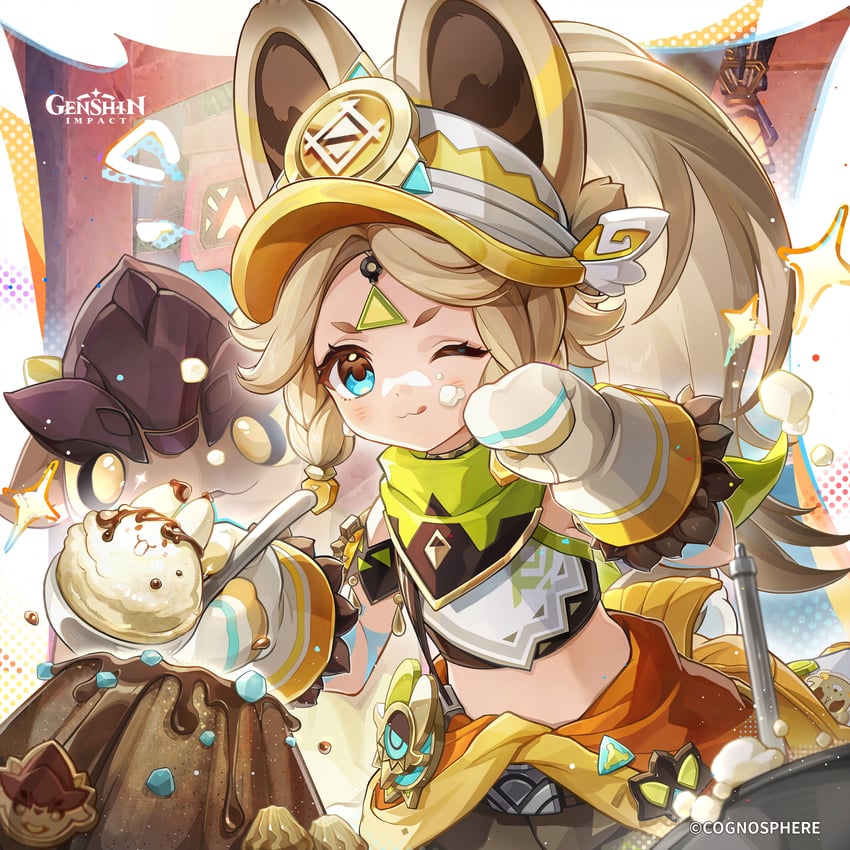 kachina and tepetlisaurus (genshin impact)