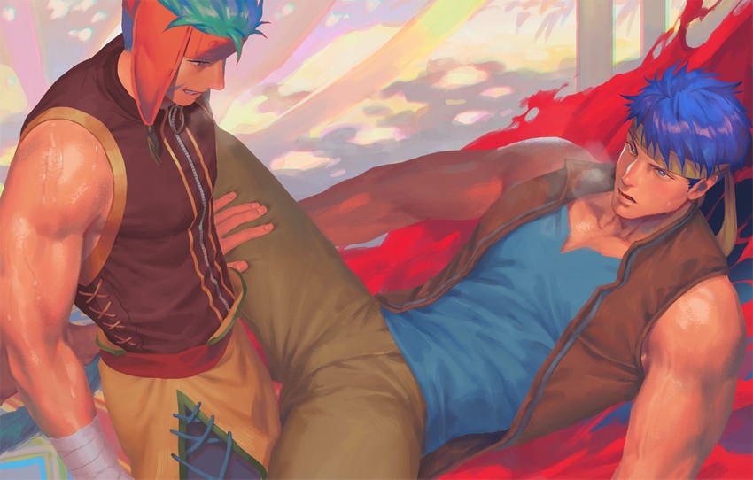 ike and ranulf (fire emblem and 1 more) drawn by penguin_frontier