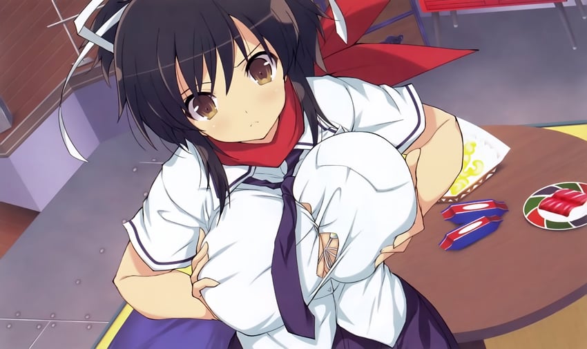 asuka (senran kagura and 1 more) drawn by yaegashi_nan