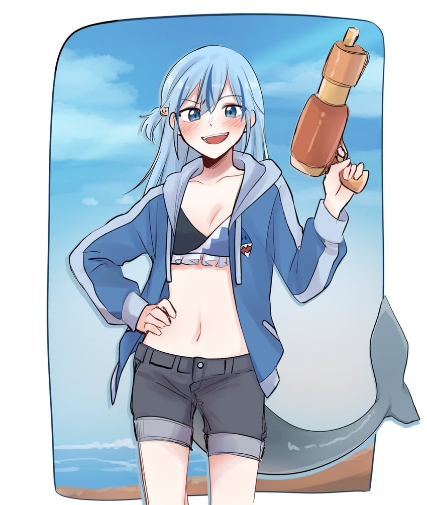 gawr gura (hololive and 1 more) drawn by mittsu