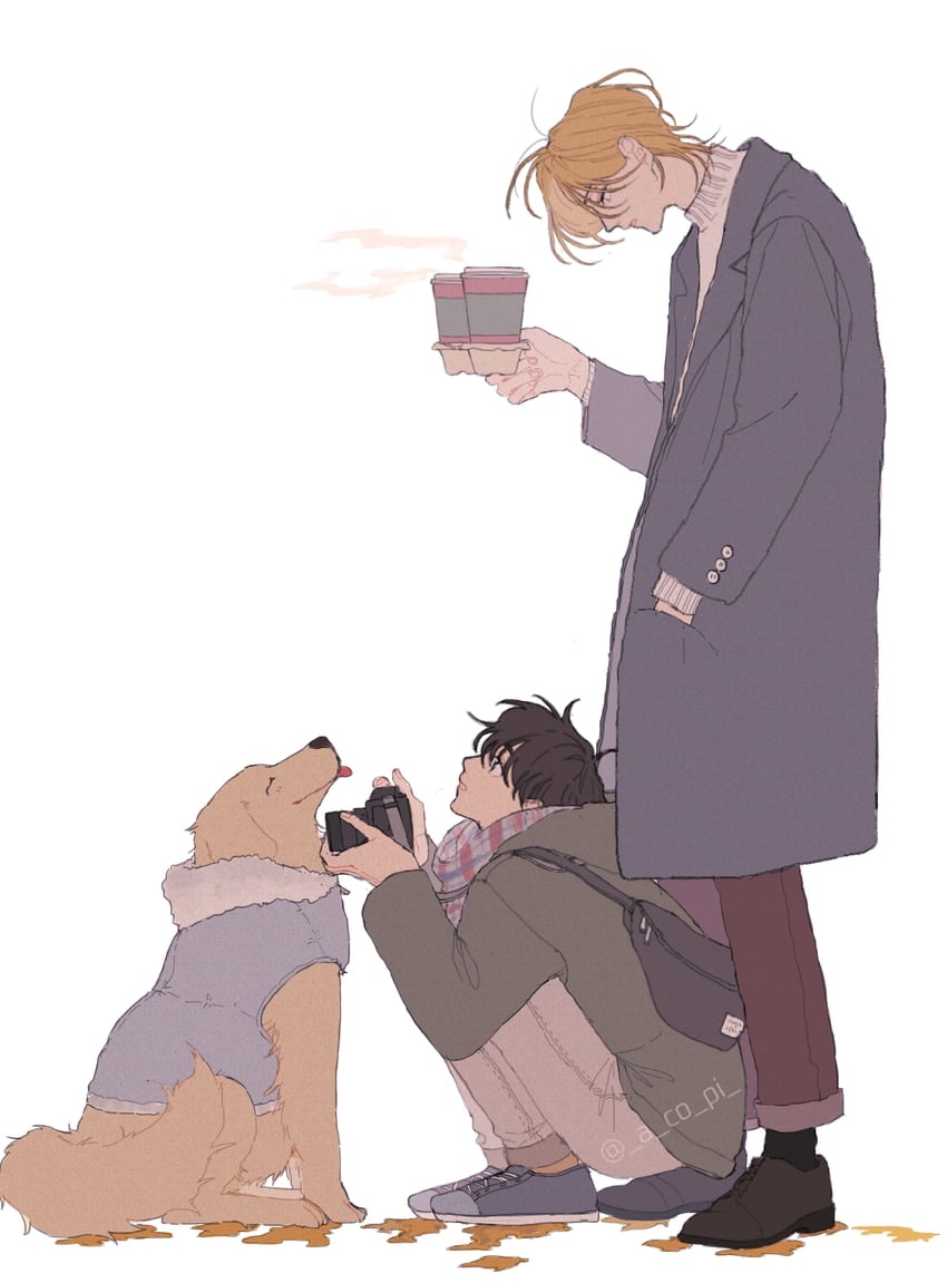 ash lynx and okumura eiji (banana fish) drawn by a_co_pi