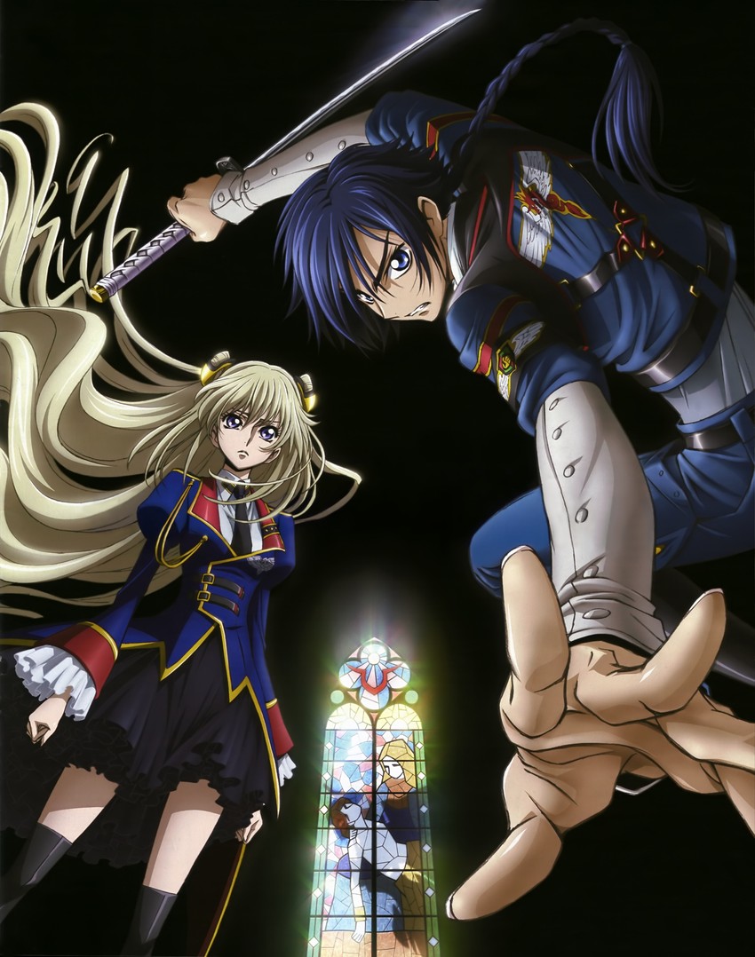 leila malcal and hyuuga akito (code geass and 1 more)