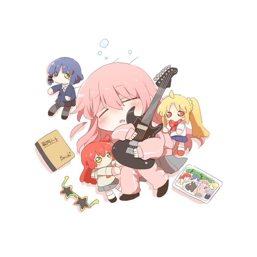 gotoh hitori, kita ikuyo, ijichi nijika, and yamada ryo (bocchi the rock!) drawn by rebecca_(keinelove)