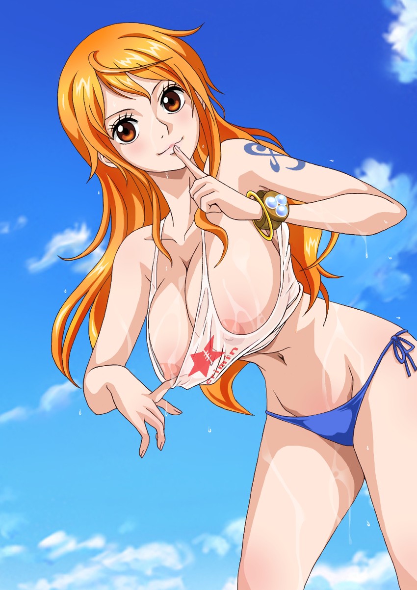 nami (one piece) drawn by rider_(orange_couture)