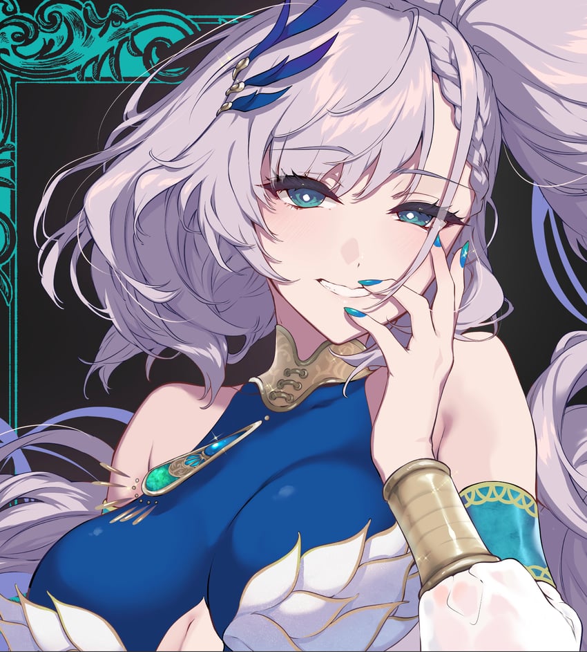 pavolia reine (hololive and 1 more) drawn by pochi_(pochi-goya)