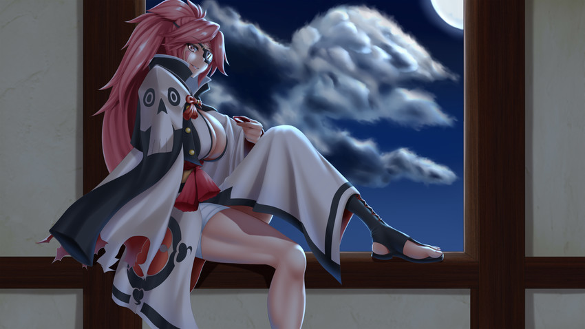 baiken (guilty gear and 1 more) drawn by tama_(tamakaka1031)